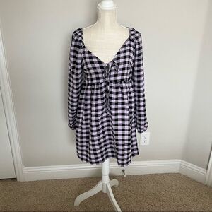 Wild Fable Purple Gingham Dress Size Small